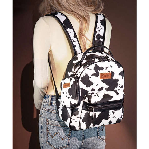 Wrangler Handbags - WRANGLER COW PRINT BACKPACK